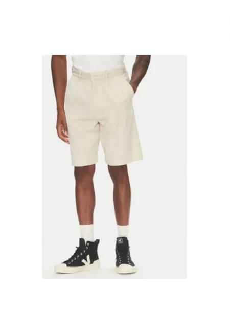 Мъжки къси панталони  30-505054 - Вискоза/Памук - Бежов - Бежов