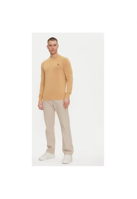 Мъжки пуловер  TB0A2BMMEH31 - Органичен памук - M INTL - Бежов