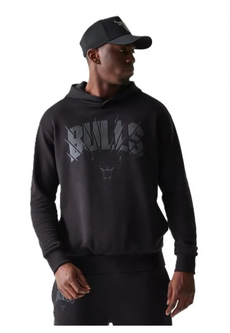 Мъжки суичър NBA CORE PLUS OS HOODIE -  Памук - Черен - Черен