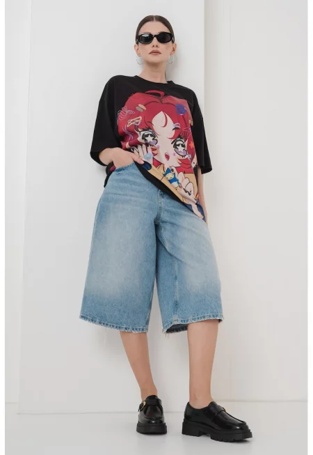 Памучна тениска с графика