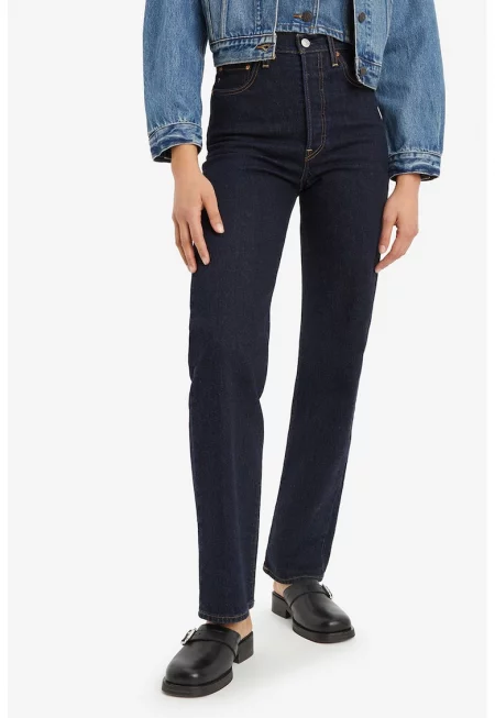 Прави дънки с висока талия