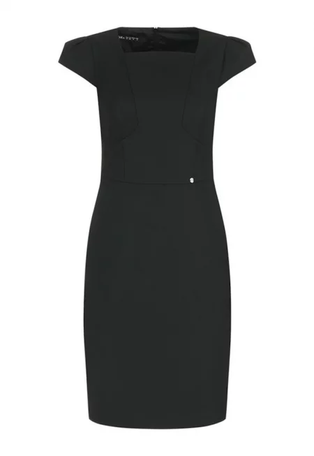 Рокля-молив с квадратно деколте