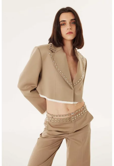 Сако с лиосел - Кафяв