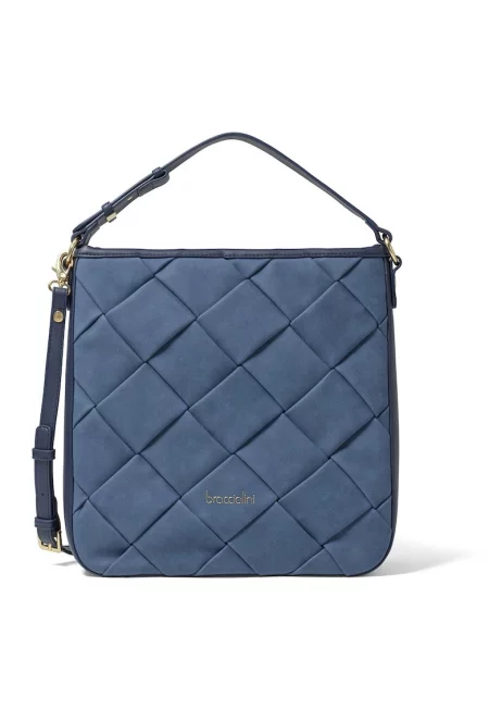 Шопинг чанта с отделяща се презрамка - Син