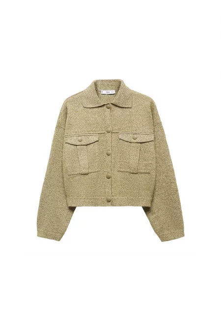 Скъсено яке Selena с джобове на гърдите