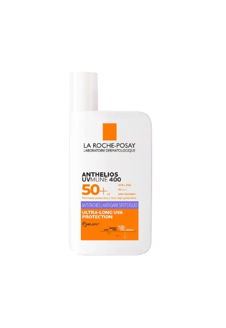 Слънцезащитен флуид SPF 50+  Anthelios UVMUNE 400 срещу UV радиация и пигментни петна - 50 мл