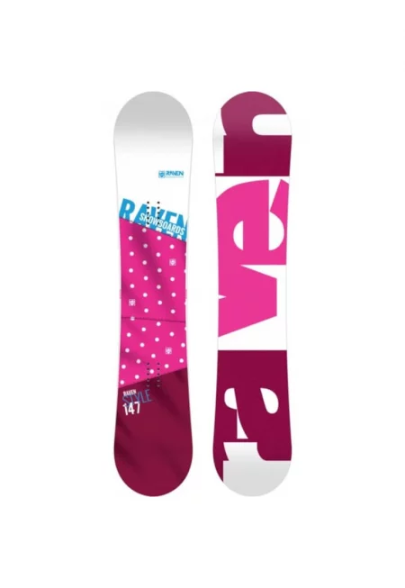 Сноуборд дъска  Raven Style - бяло/розово