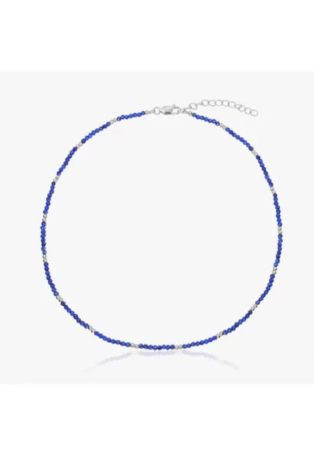 Сребърна огърлица SummerScape - Лапис лазули