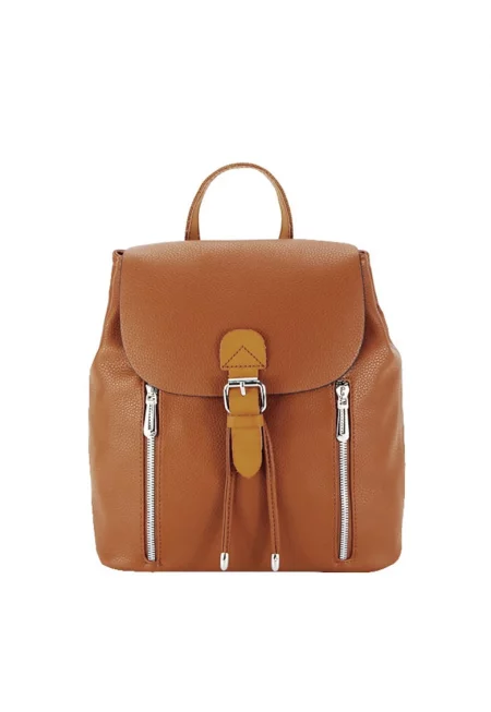 Средна дамска раница -  H6735 18 Cognac brown 13422