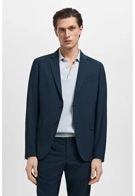 Супер слим сако - Петролно синьо