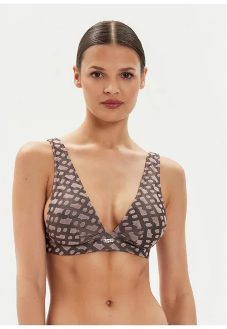 Сутиен  303806446 - Полиестер - Кафяв