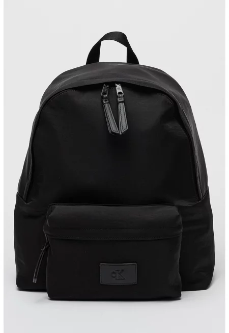 Текстилна раница с лого - Черен