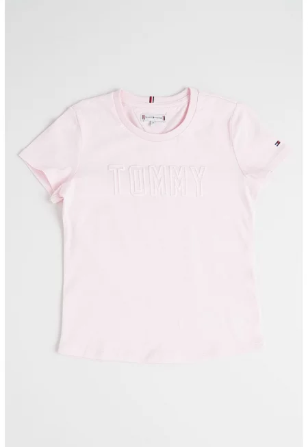 Тениска с овално деколте и лого