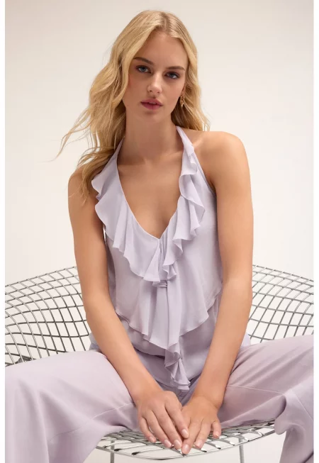 Топ с набирания - Лилав