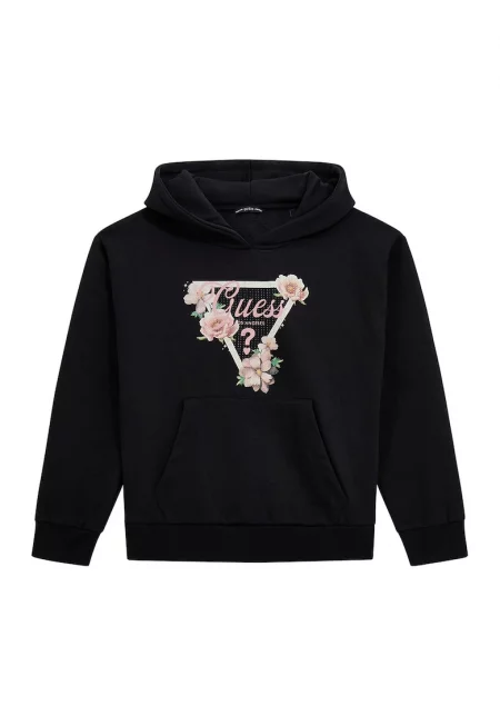 Уголемено худи с декоративни камъни