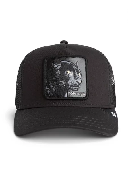 Унисекс шапка с бродерия - Черен/Въглен сиво/Крем