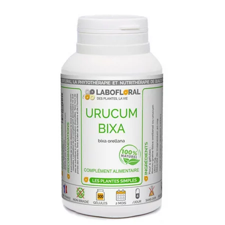 Урукум Бикса (Анато) – Естествен загар и защита на кожата, 415 mg, 500 капсули