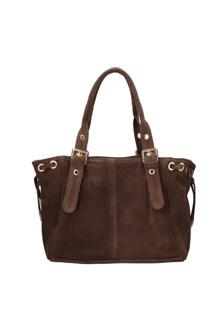 Велурена чанта за рамо Lumena Lux