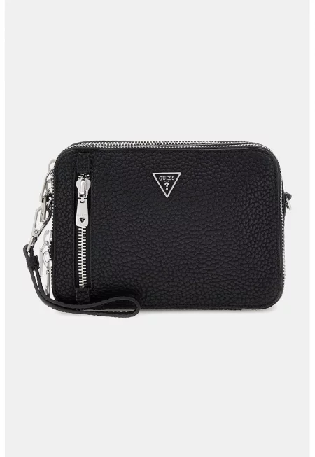 Чанта през рамо с лого - Антрацитно сиво