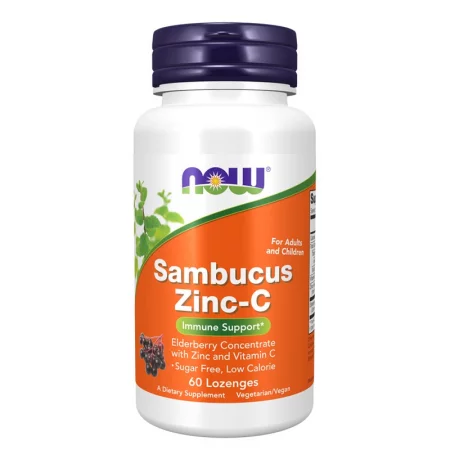 Черен бъз + Цинк 3 mg + Витамин C 100 mg – За силен имунитет, 60 таблетки за смучене