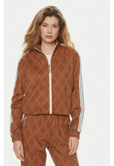 Дамска блуза -  303878146 - Полиестер - Кафяв