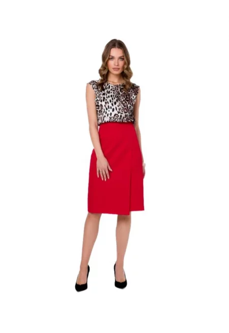 Дамска миди пола -  Lyoth - червена