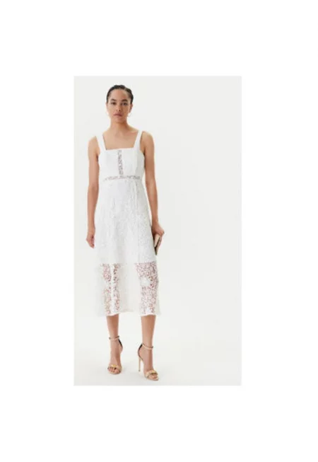Дамска рокля  251-ROVIDA - Полиестер - Бяла