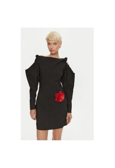 Дамска рокля -  304473098 - Вискоза/Полиестер - Черен - Черен