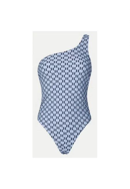 Дамски бански -  304578946 - Найлон/Еластан - Син - Син