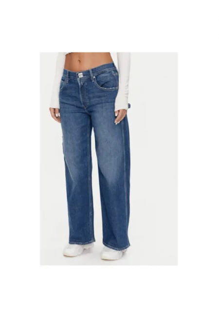 Дамски дънки -  304397349 - Памук - 54675 - Син