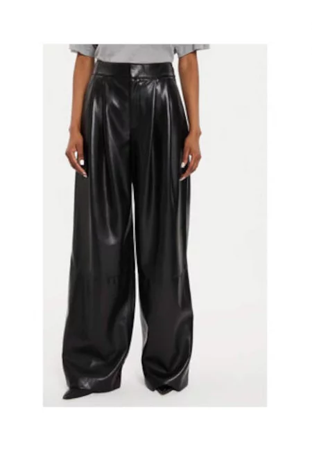 Дамски обувки  модел 50518463 - имитация на кожа - черен -