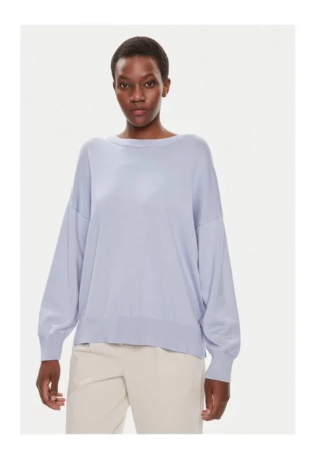 Дамски пуловер -  65794 - Вискоза - Небесно син