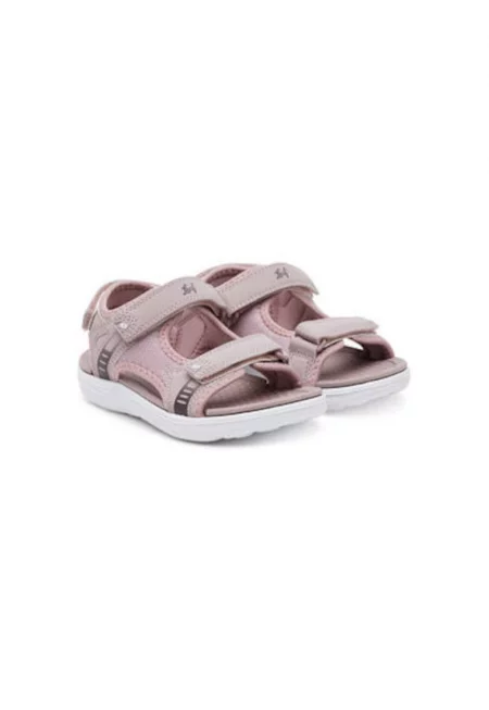 Дамски сандали - LKAGG201R - Листо - Екокожа - Розово