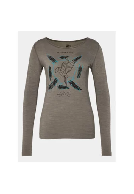 Дамски спортни тениски -  304136078 - Полиамид - Вълна - Сив - Сив