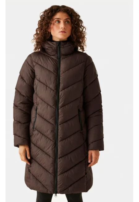 Дамско яке -  304043468 - Рециклиран полиестер - 42 EU - Кафяв