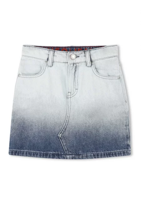 Дънкова къса пола Degrade - Мръснобял/Син