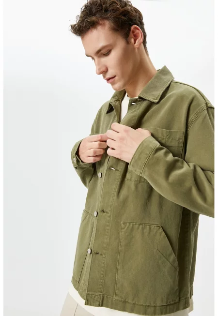 Дънково яке с джоб