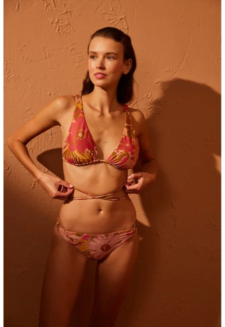 Долнище на бански с О-образни детайли - Многоцветен