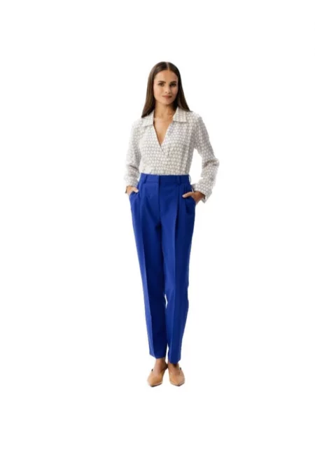 Елегантен дамски панталон -  Anigran - Тъмно син - Тъмносин