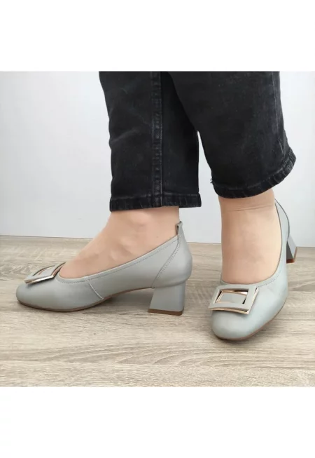 Елегантни дамски обувки  440011E 14-N Сиви - Сив - Сив