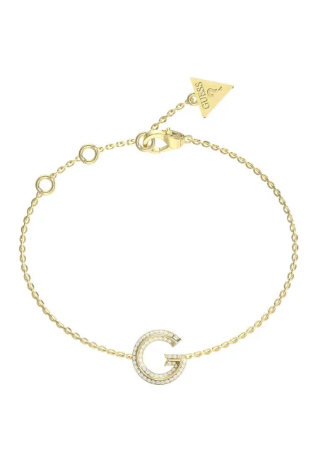 Гривна от неръждаема стомана с кристали - Златист