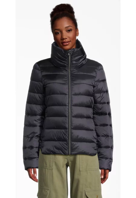 Капитонирано яке 50491 с цип - Тъмносин