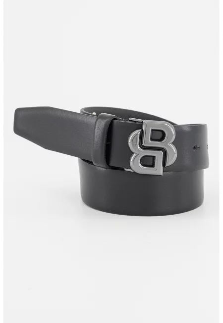 Кожен колан B_Icon - Черен