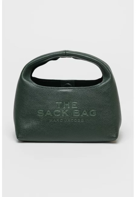 Кожена чанта The Mini Sack с релефно лого