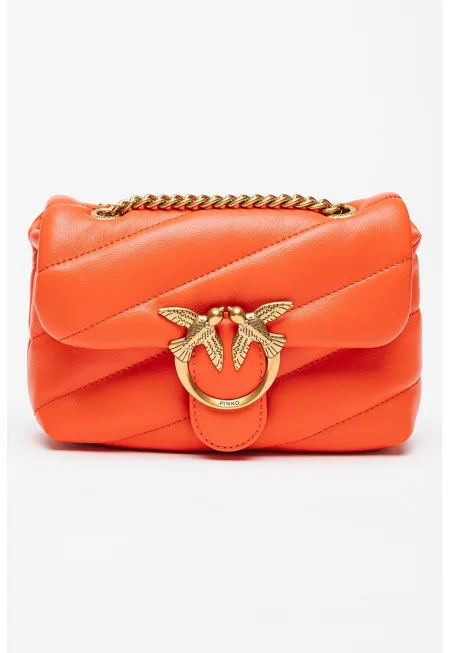 Кожена crossbody чанта - Love Puff.