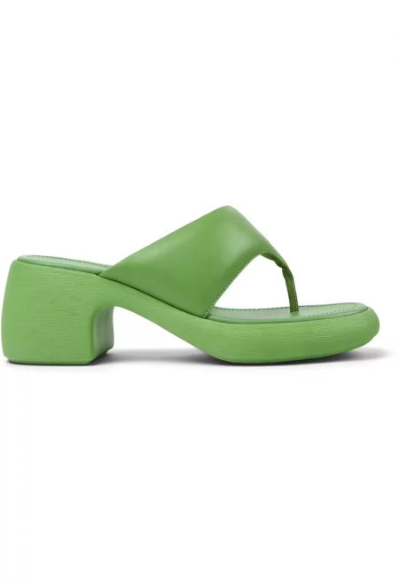 Кожени чехли Thelma - Зелен