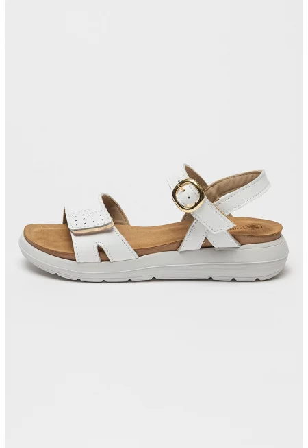 Кожени сандали Dalida - Бял