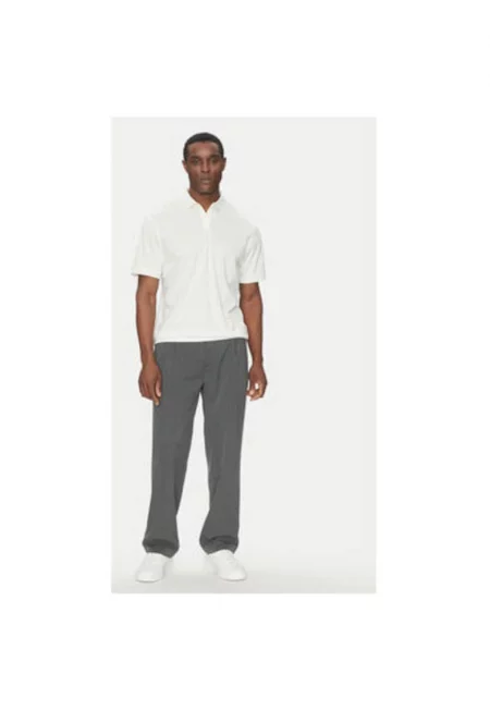 Мъжка тениска -  305347893 - Лиосел/Памук - Бяла - Бял