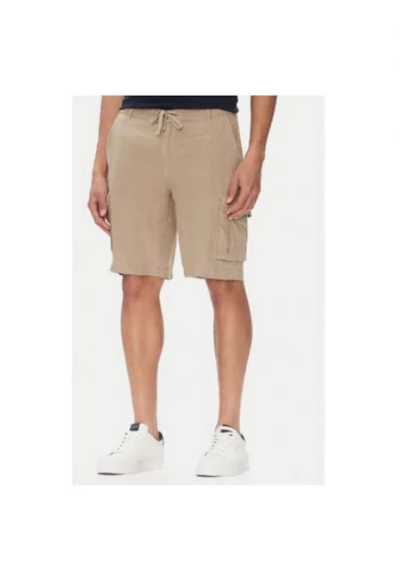 Мъжки къси панталони  251BE254CT3508 - Лен - Бежов - Бежов
