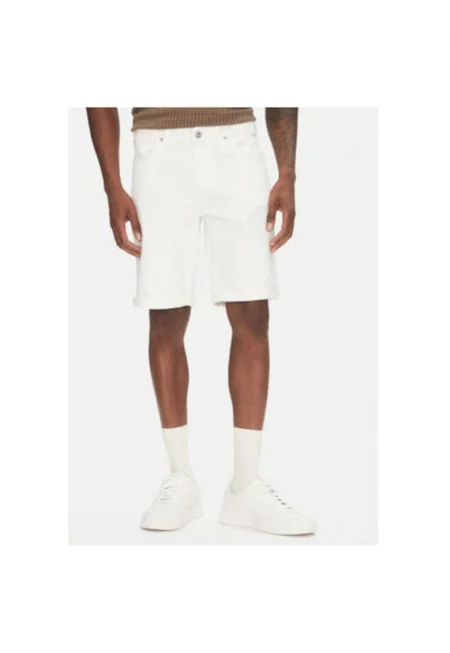 Мъжко дънково яке  30-550002WHI - бяло